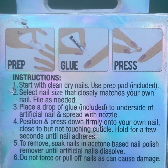 L.A. Colors PIXIE Holographic Artificial Nails - Picture 8 of 10